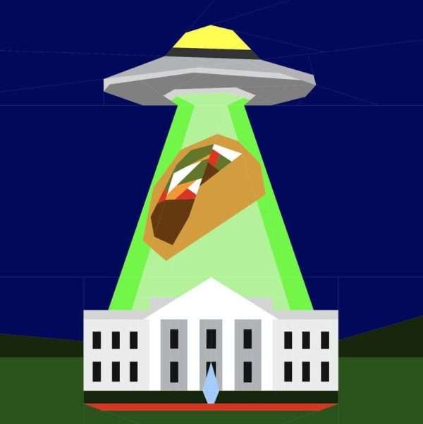 No Returns: TACO Trump UFO Abduction Quilt FPP Foundation Paper Piecing Pattern in Five Sizes