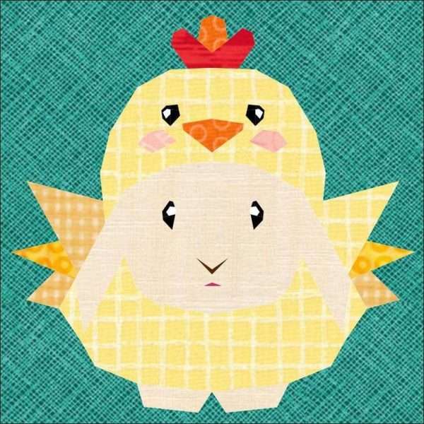 festive christmas moo deng foundation paper piecing pattern