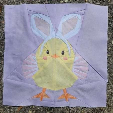 Easter Switcheroo: Cute Easter Bunny and Chick Foundation Paper Piecing FPP Pattern in Three Sizes