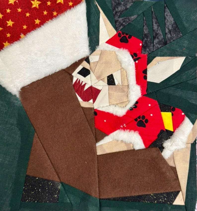 Santas little biter funny chihuahua biting Santa fpp