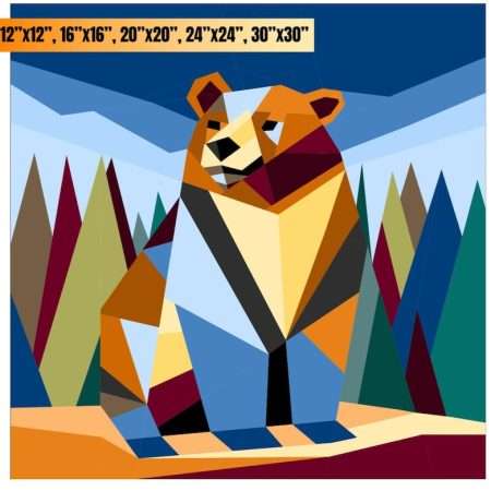 bear with me: bear foundation paper piecing pattern fpp in five sizes