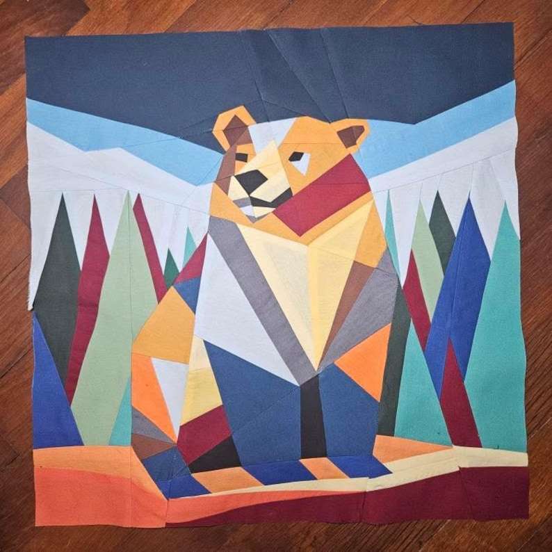 bear with me: bear foundation paper piecing pattern fpp in five sizes