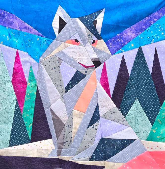 Howl You Doin Lone Wolf Foundation Paper Piecing Pattern