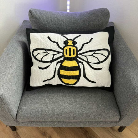 Manchester Bee: Bee Foundation Paper Piecing Pattern in Three Sizes