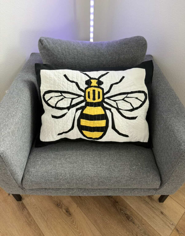 Manchester Bee: Bee Foundation Paper Piecing Pattern in Three Sizes