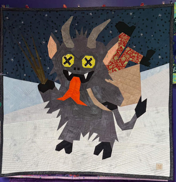 Krampus: Funny Christmas Foundation Paper Piecing Pattern