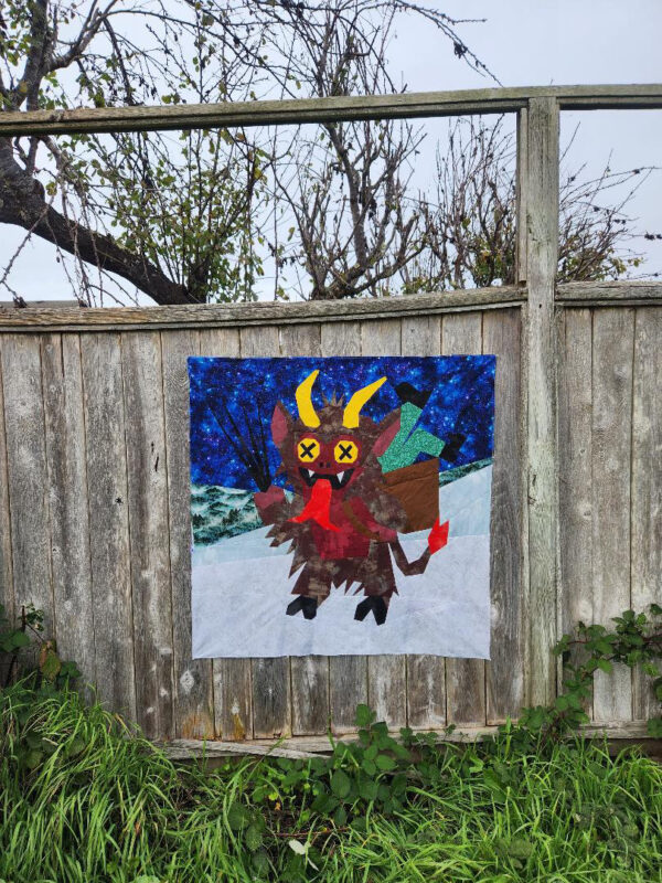 Krampus: Funny Christmas Foundation Paper Piecing Pattern