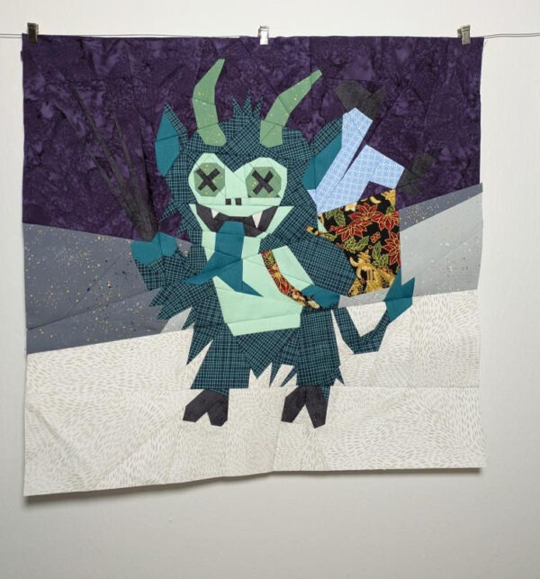 Krampus: Funny Christmas Foundation Paper Piecing Pattern