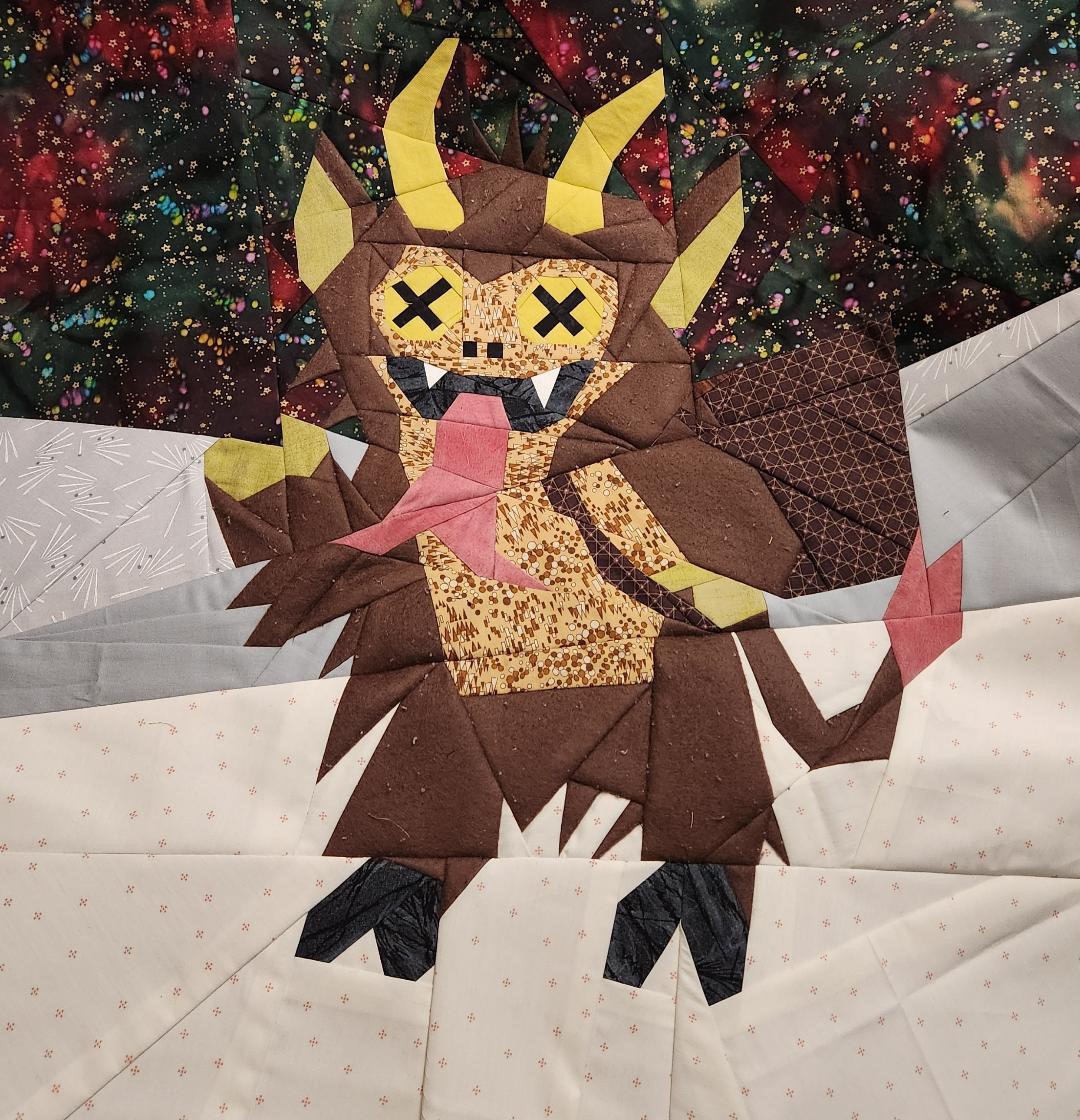Krampus: Funny Christmas Foundation Paper Piecing Pattern