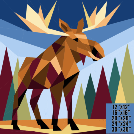 Amoose Me: Moose Foundation Paper Piecing Pattern FPP