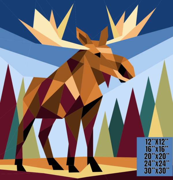 Amoose Me: Moose Foundation Paper Piecing Pattern FPP