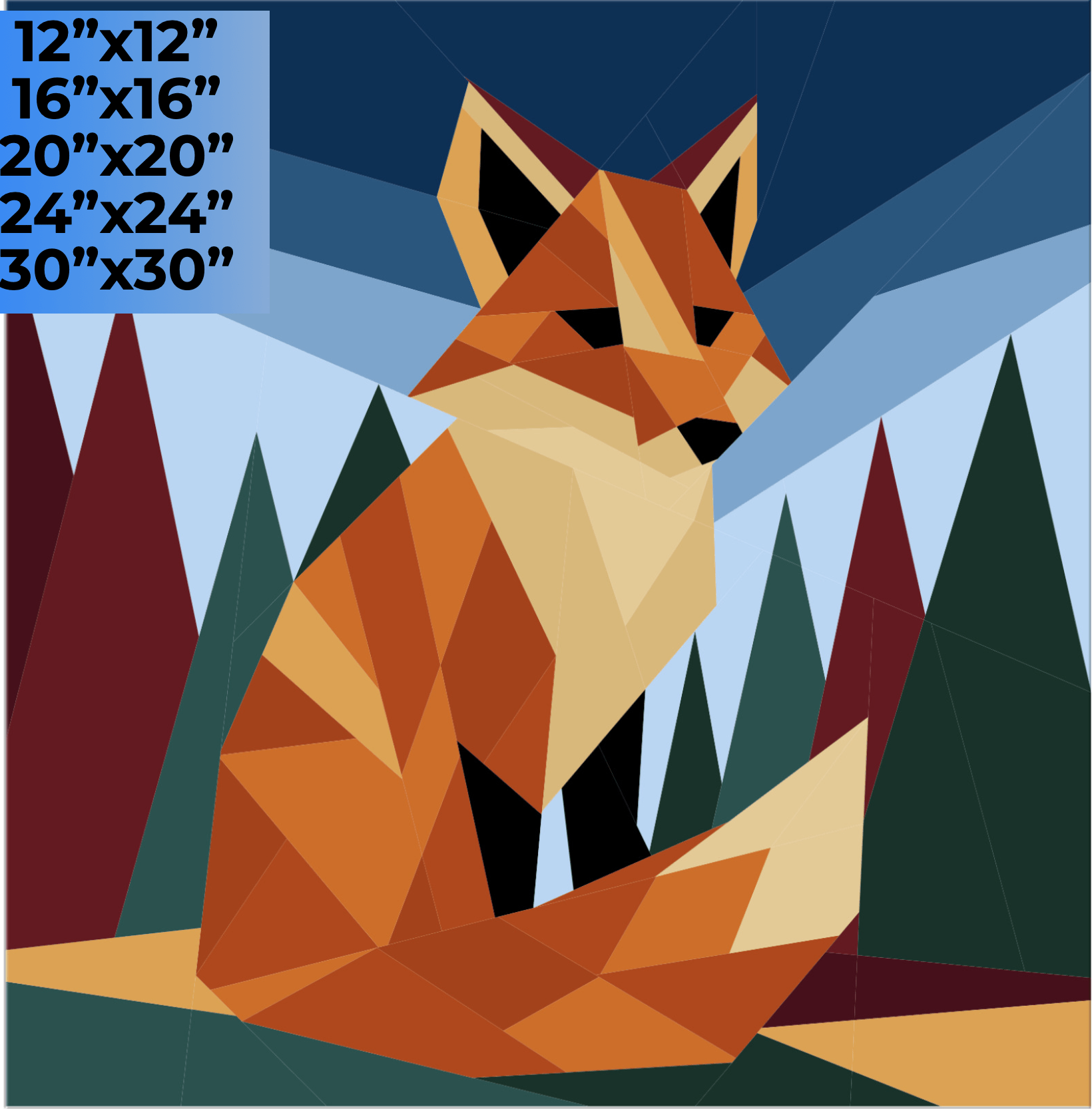 For Fox Sake: Fox Foundation Paper Piecing Pattern FPP - Getting Jazzy ...